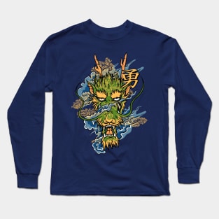 Dragon's Head Oriental Style Long Sleeve T-Shirt